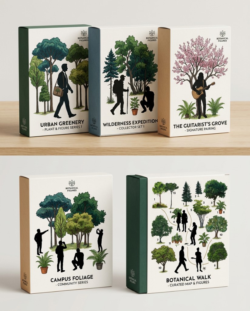 Human and vegetation cutouts pack